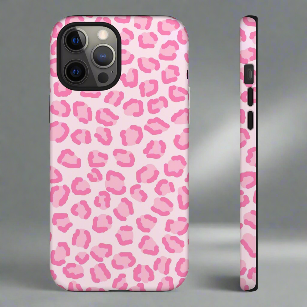 Pink Cheetah Print Phone Case for iPhone and Samsung