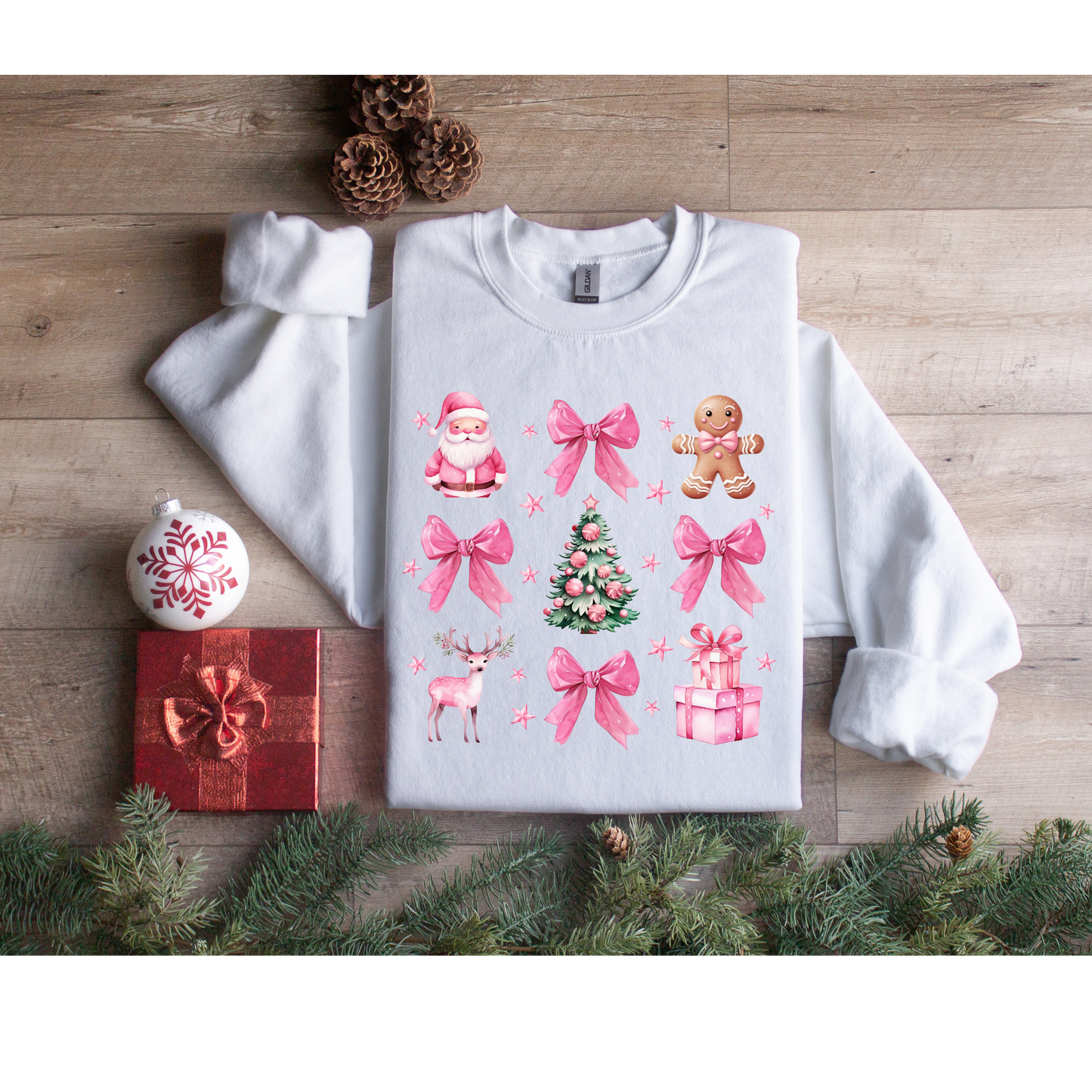 Christmas Coquette Gingerbread Sweatshirt