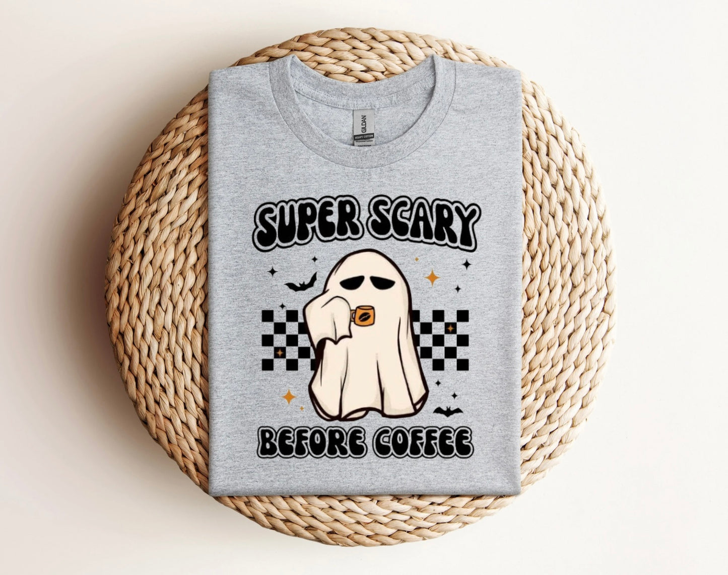 Super Scary Before Coffee Ghost Shirt