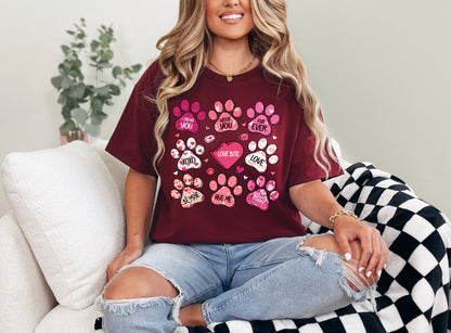 Valentine's Dog Print Shirt