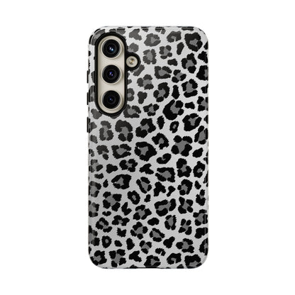 Black and Grey Cheetah Print Phone Case