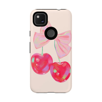 Cherry Bow Pink Phone Case