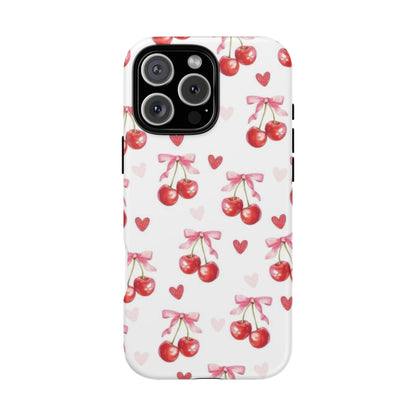 Cherry Coquette Cute Durable Tough Phone Case