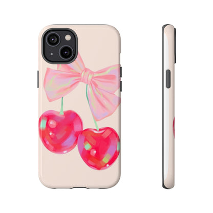 Cherry Bow Pink Phone Case