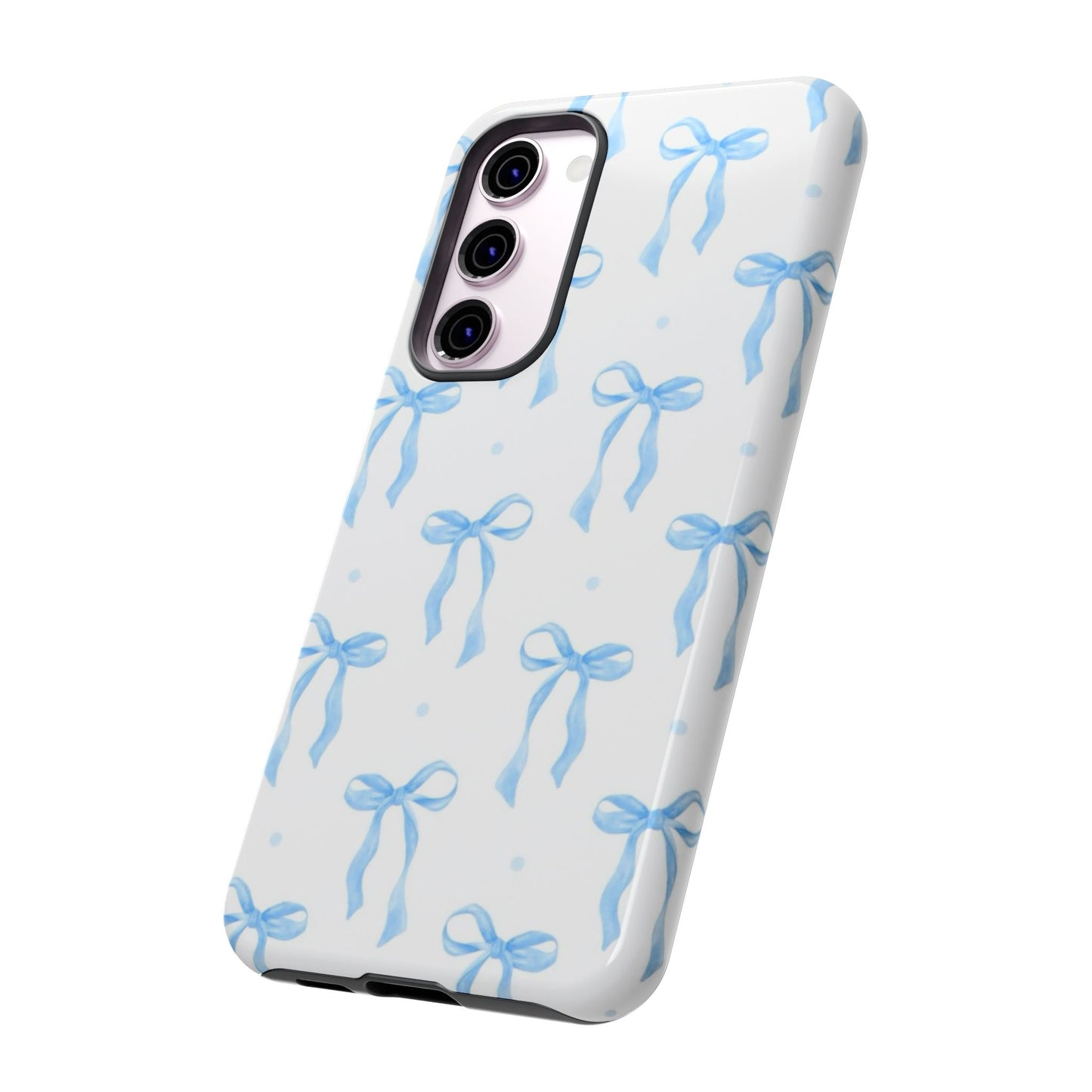 Blue Coquette Bow Phone Case