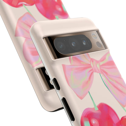 Cherry Bow Pink Phone Case