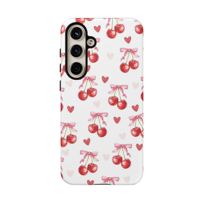 Cherry Coquette Cute Durable Tough Phone Case