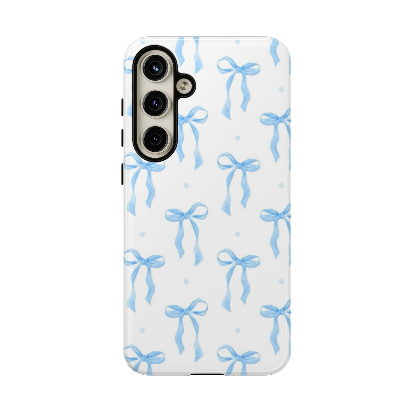 Blue Coquette Bow Phone Case