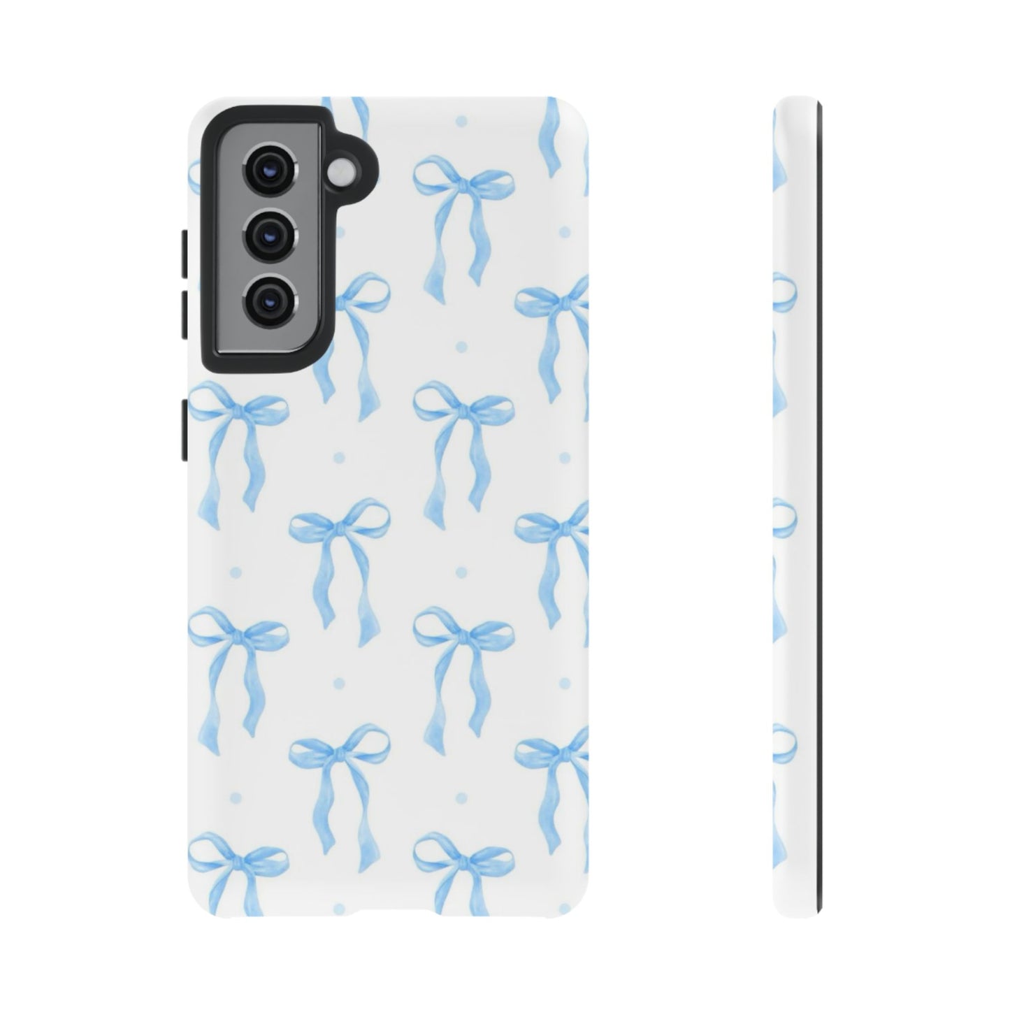 Blue Coquette Bow Phone Case