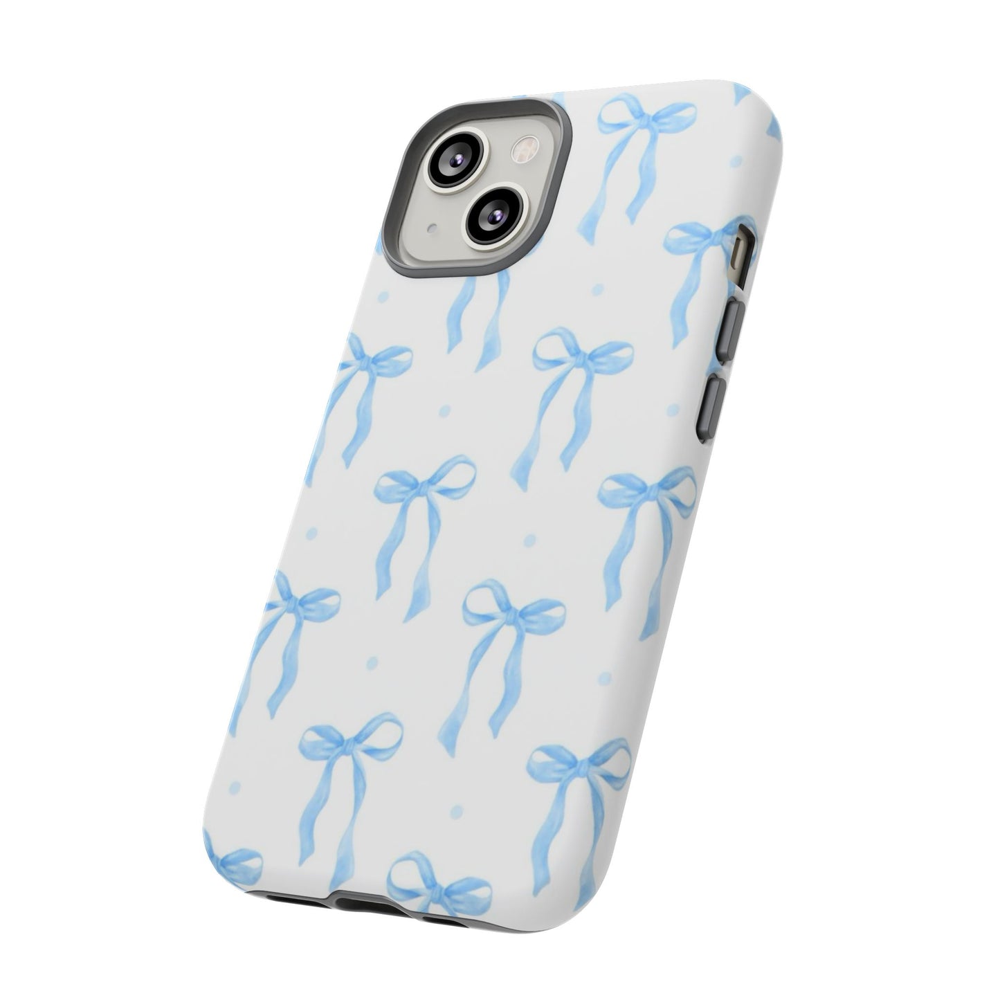Blue Coquette Bow Phone Case