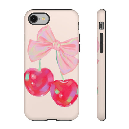 Cherry Bow Pink Phone Case
