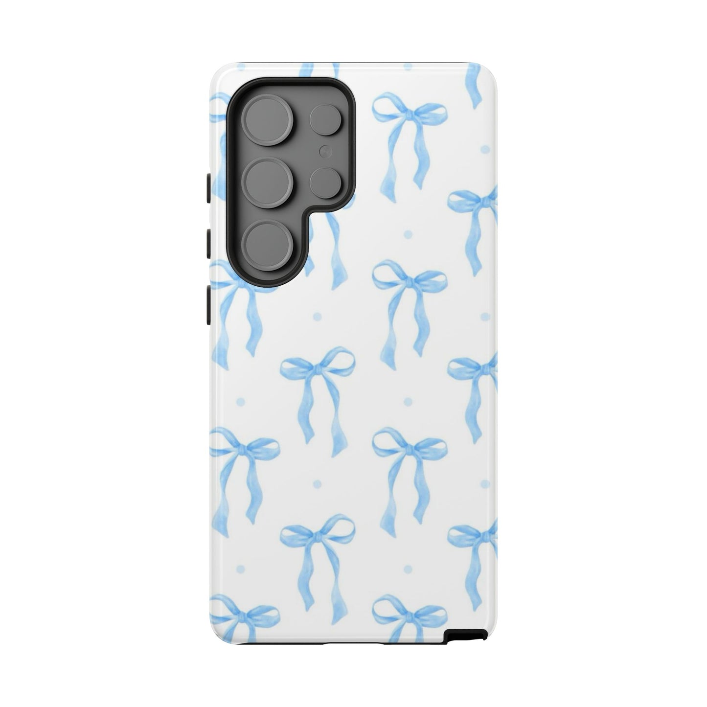 Blue Coquette Bow Phone Case