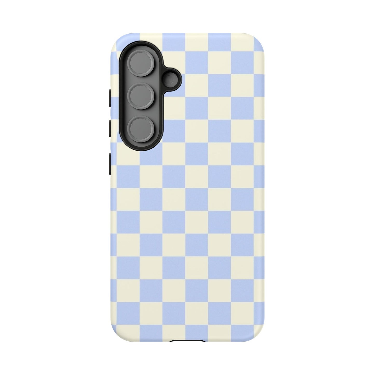 Blue Checkered Durable Tough Phone Case