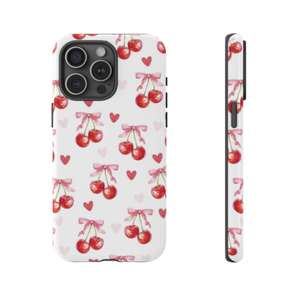 Cherry Coquette Cute Durable Tough Phone Case