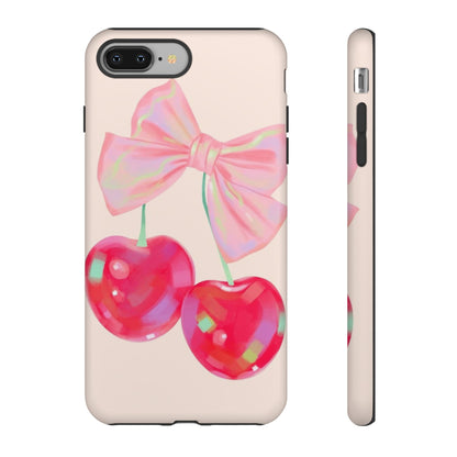 Cherry Bow Pink Phone Case