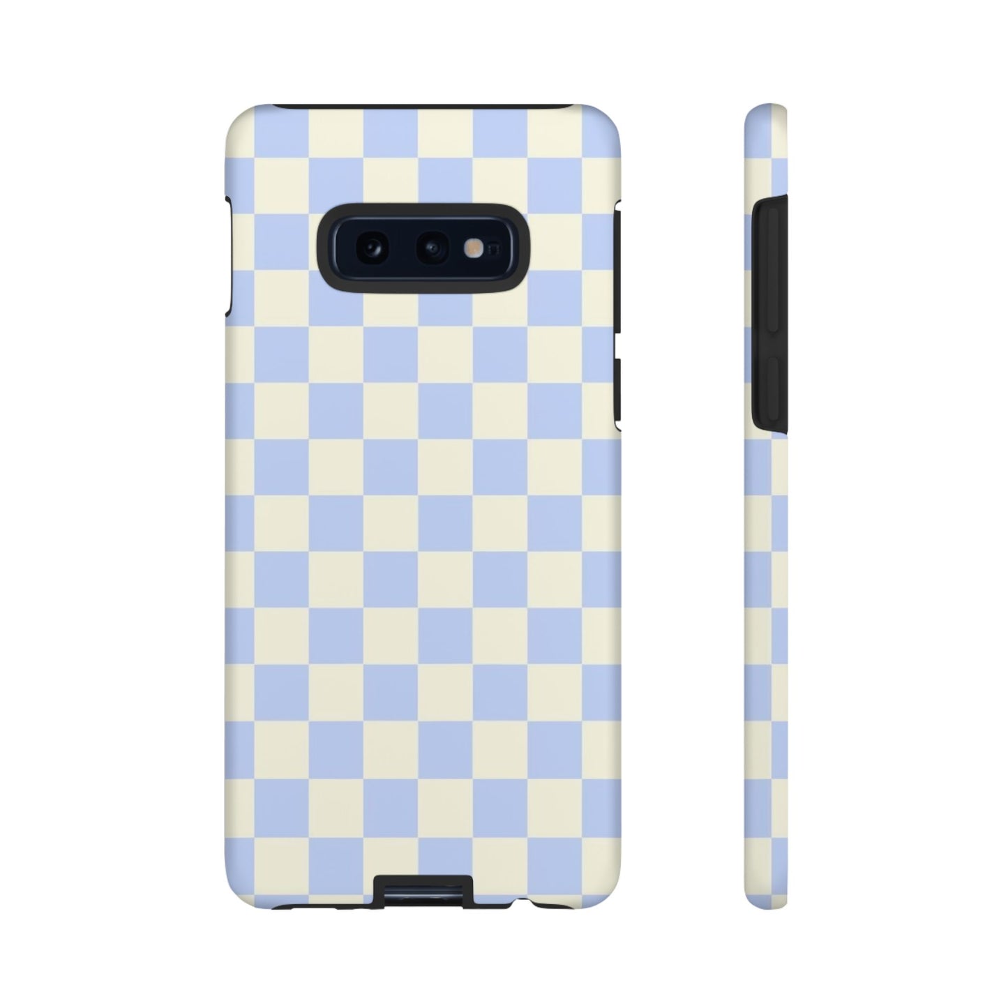 Blue Checkered Durable Tough Phone Case