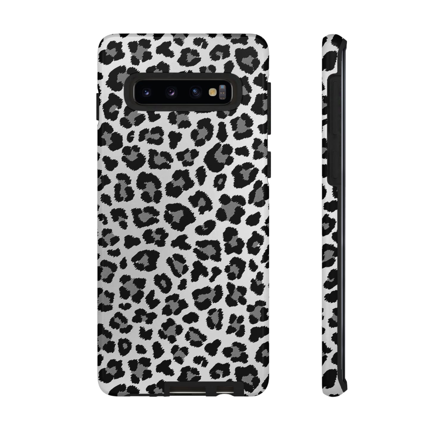 Black and Grey Cheetah Print Phone Case