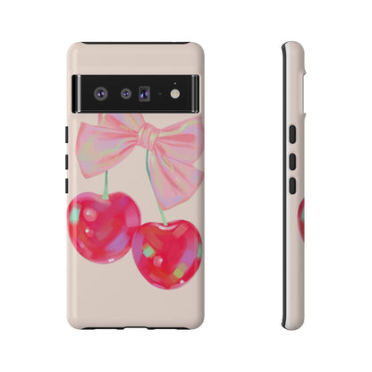 Cherry Bow Pink Phone Case