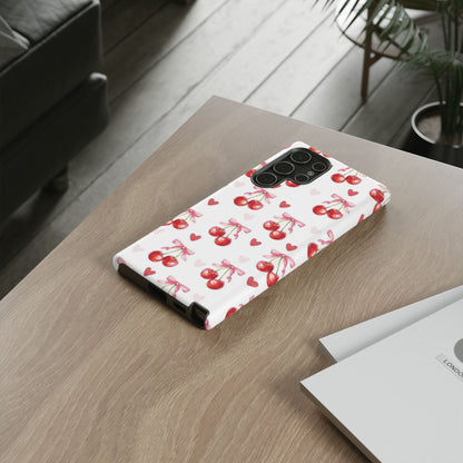 Cherry Coquette Cute Durable Tough Phone Case