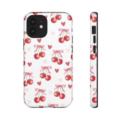 Cherry Coquette Cute Durable Tough Phone Case