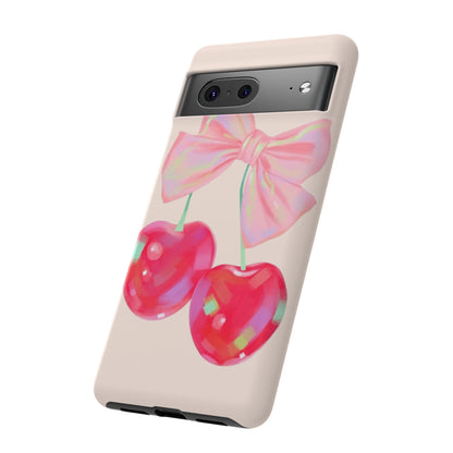 Cherry Bow Pink Phone Case