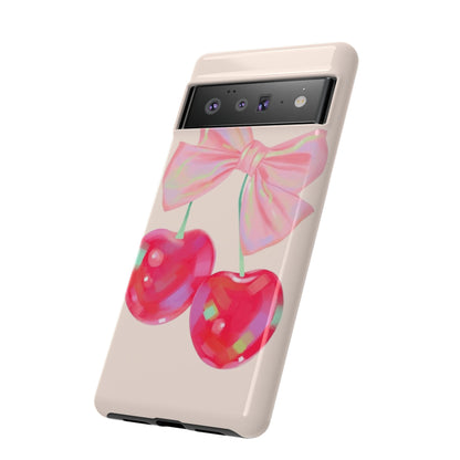Cherry Bow Pink Phone Case