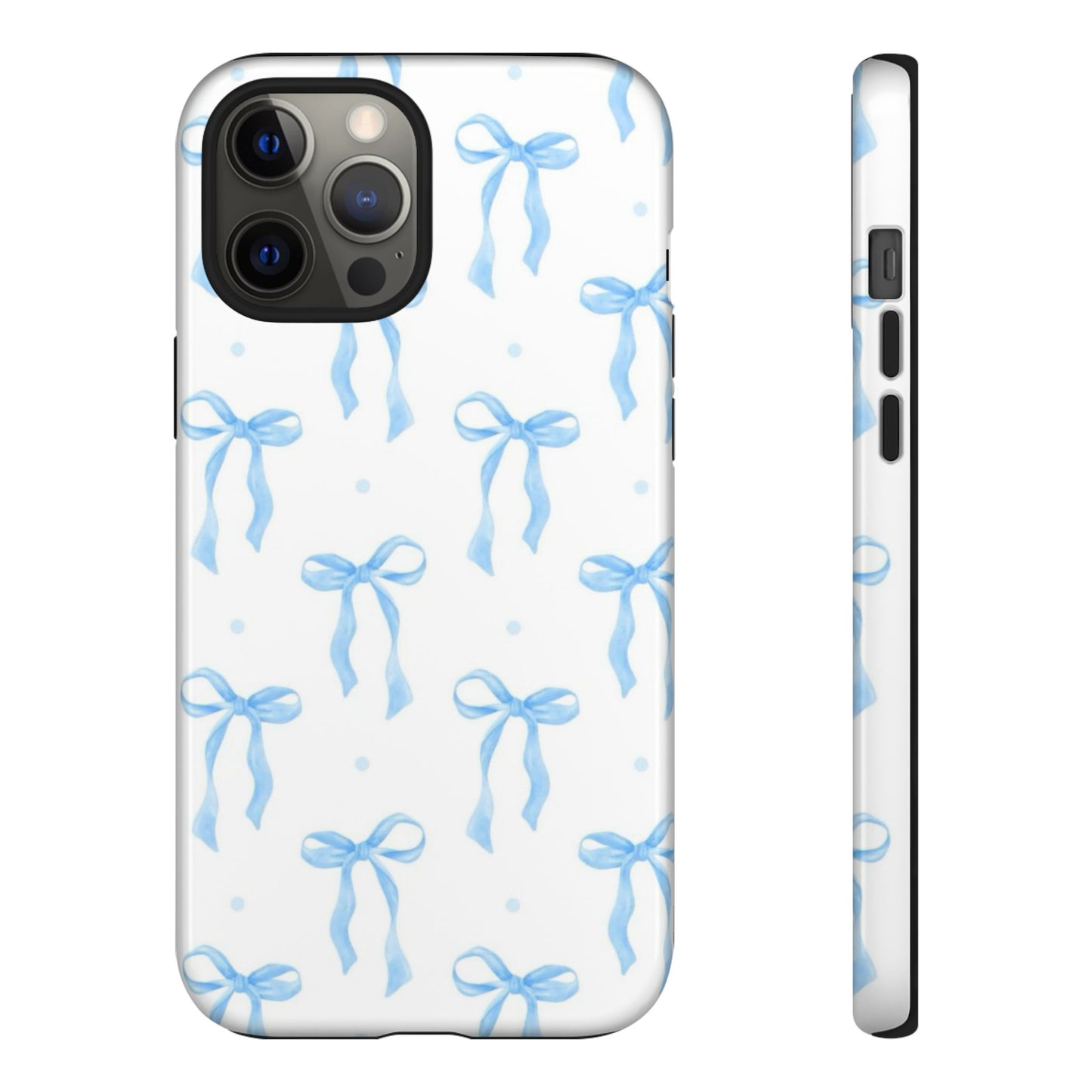 Blue Coquette Bow Phone Case