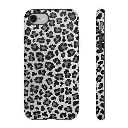 Black and Grey Cheetah Print Phone Case
