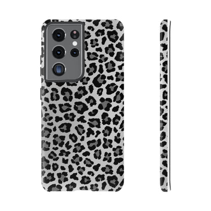 Black and Grey Cheetah Print Phone Case