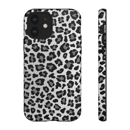 Black and Grey Cheetah Print Phone Case