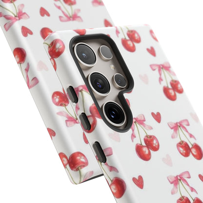 Cherry Coquette Cute Durable Tough Phone Case