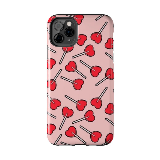 Heart Lollipop Tough Phone Case