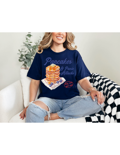 Pancake & Panic Attacks Distress Shirt