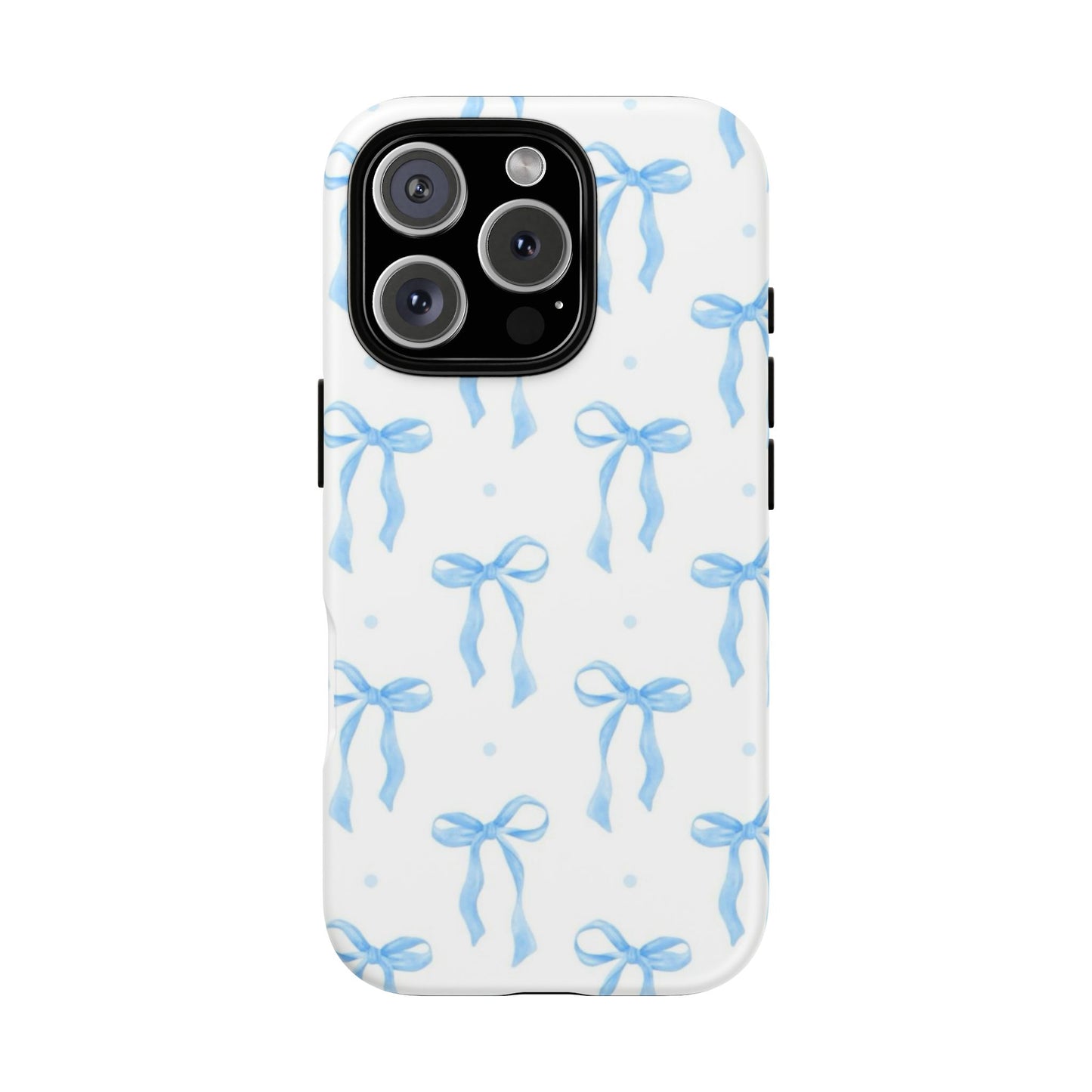 Blue Coquette Bow Phone Case