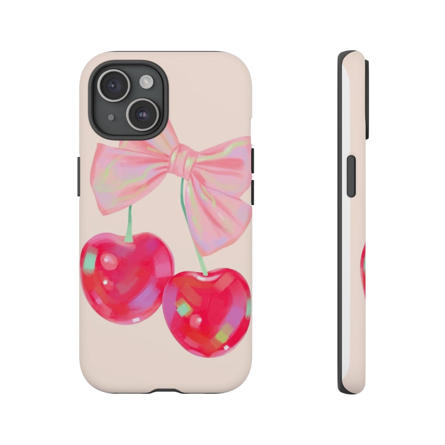 Cherry Bow Pink Phone Case