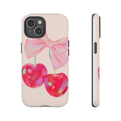 Cherry Bow Pink Phone Case