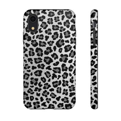 Black and Grey Cheetah Print Phone Case