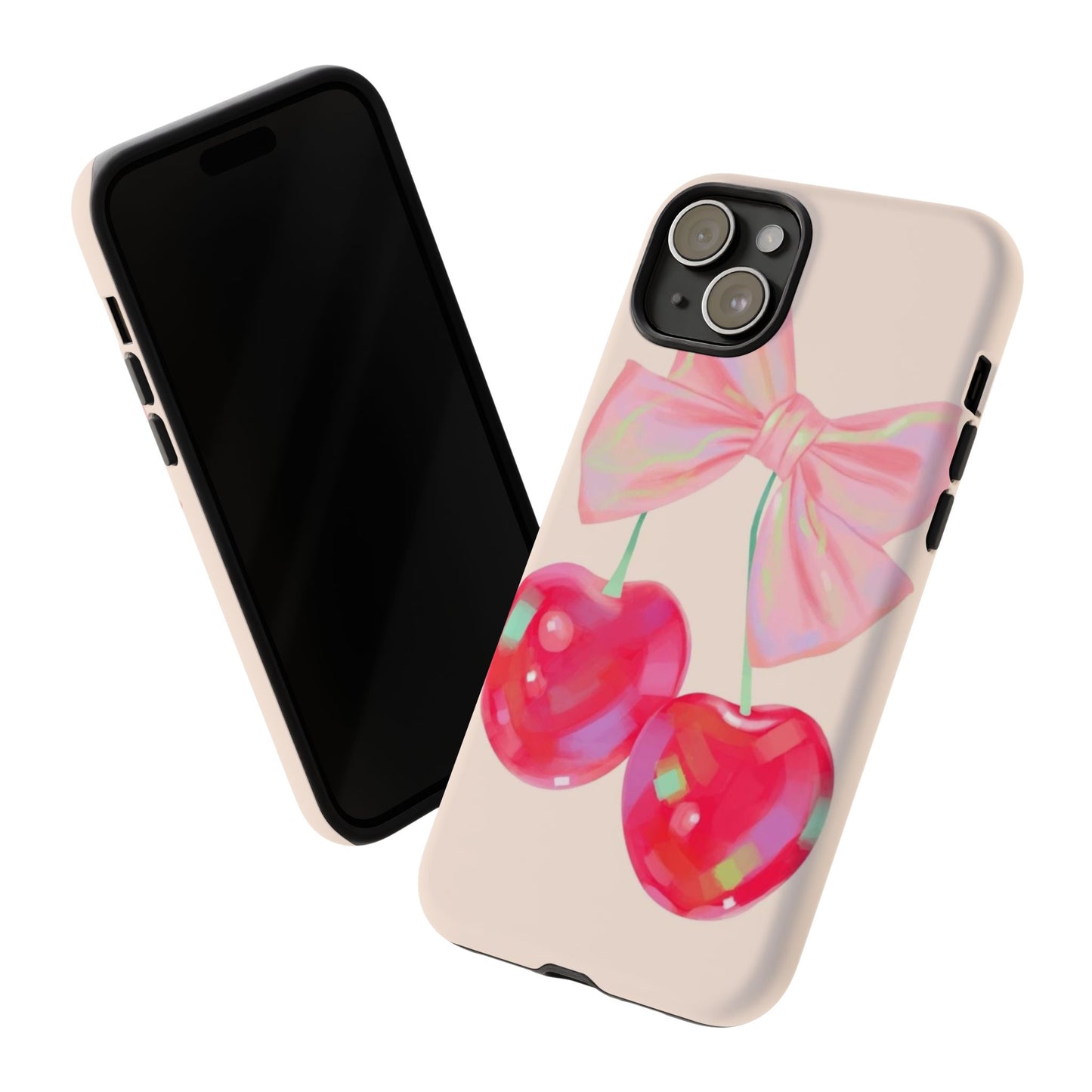 Cherry Bow Pink Phone Case