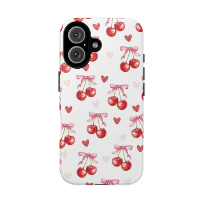 Cherry Coquette Cute Durable Tough Phone Case