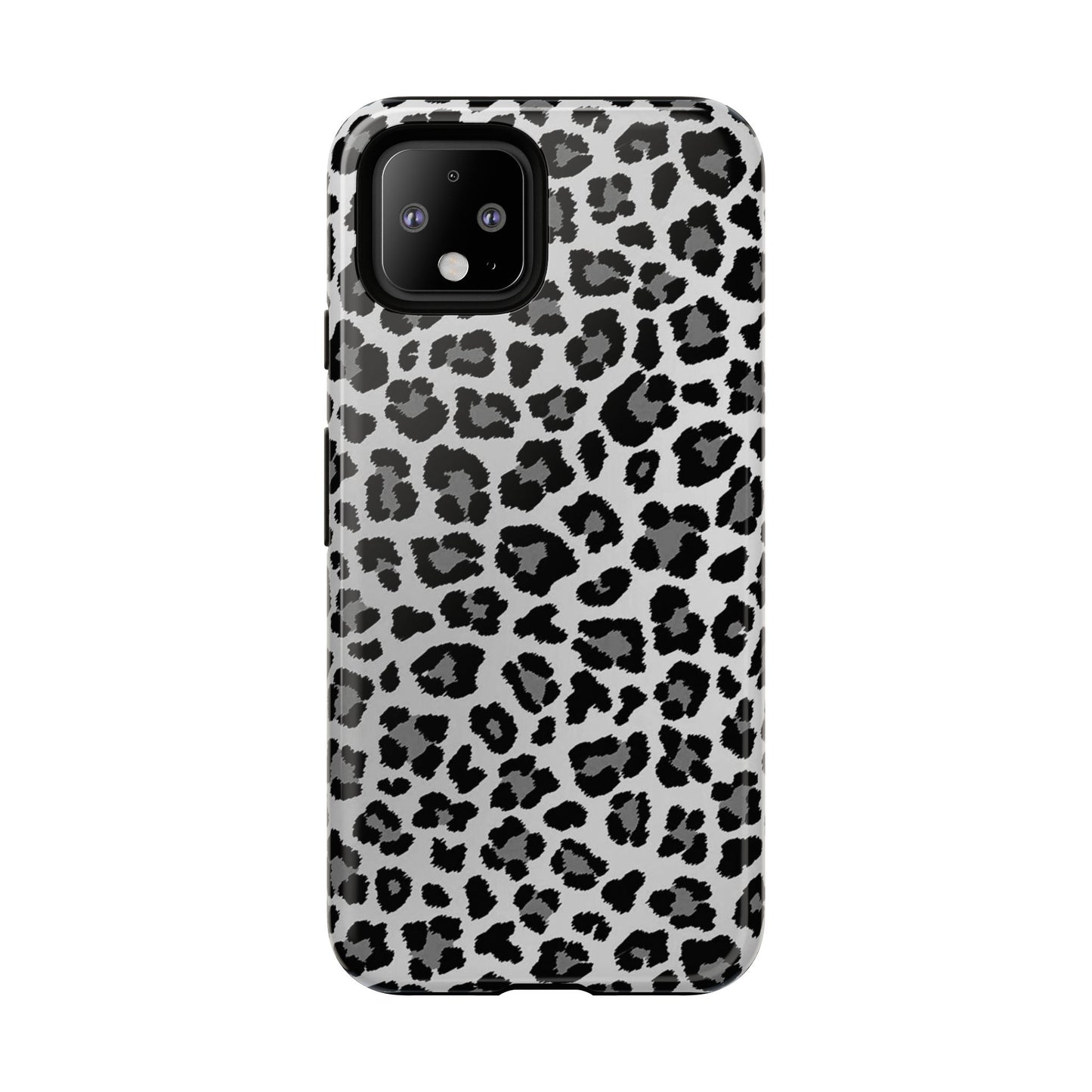 Black and Grey Cheetah Print Phone Case