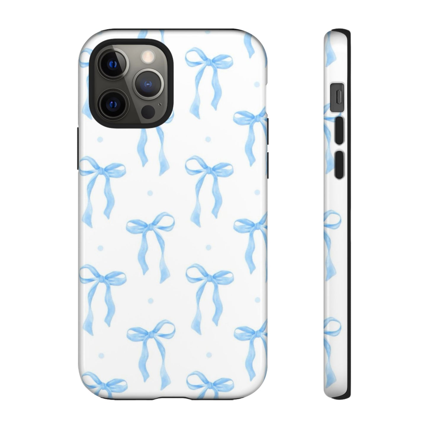 Blue Coquette Bow Phone Case