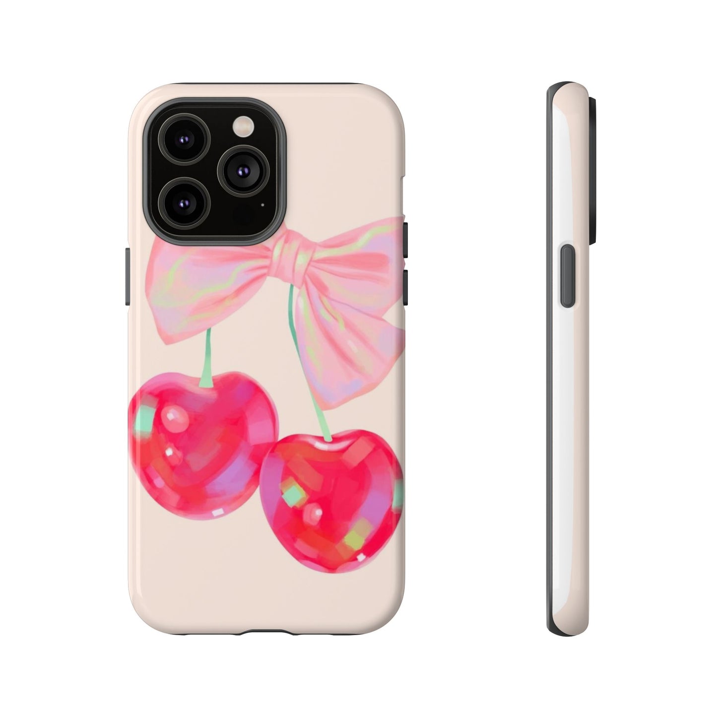 Cherry Bow Pink Phone Case