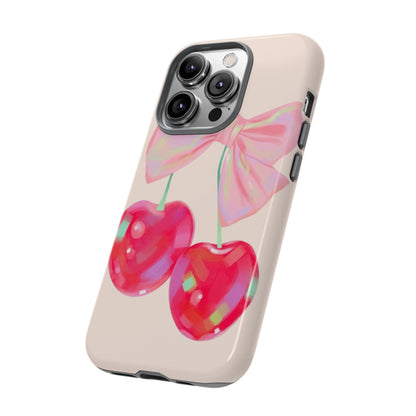 Cherry Bow Pink Phone Case