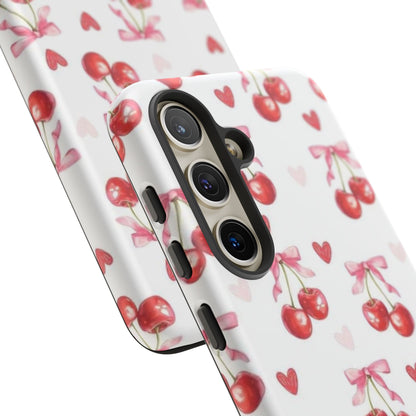 Cherry Coquette Cute Durable Tough Phone Case