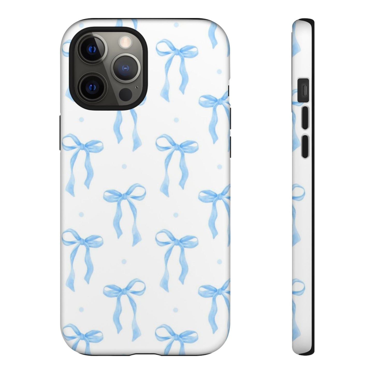Blue Coquette Bow Phone Case