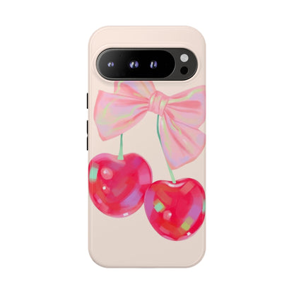 Cherry Bow Pink Phone Case