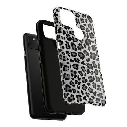 Black and Grey Cheetah Print Phone Case