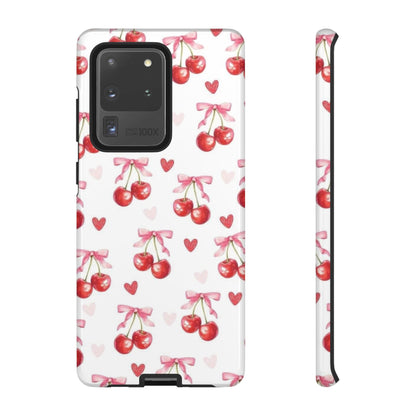 Cherry Coquette Cute Durable Tough Phone Case
