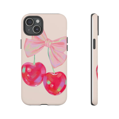 Cherry Bow Pink Phone Case