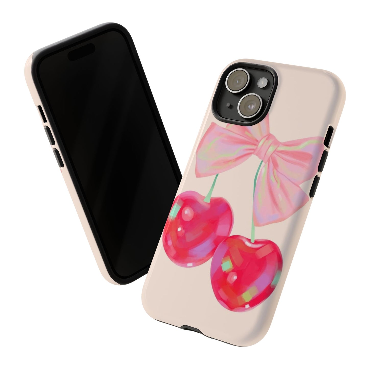 Cherry Bow Pink Phone Case